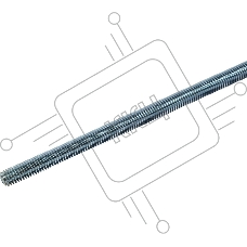 Шпилька резьбовая Shuft оцинк. класс прочности 4,8 DIN975 М8x1000