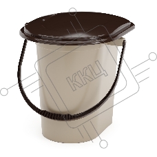 Ведро-туалет 17л Альтернатива М1319 коричневый