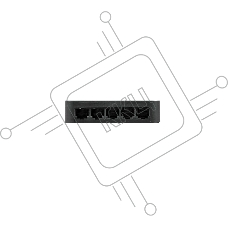 Коммутатор неуправляемый 5-портовый 10/100 Мбит/с ORIGO OS1105/A1A