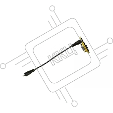 Модуль-переходник WRTS-VGAAUD Wize VGA и аудио 3,5 мм для врезного лючка в стол