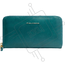 Кошелек женский Piquadro Blue Square PD1515B2R/OT3 синий петроль натур.кожа