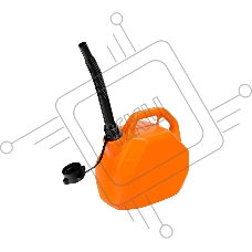 Канистра для ГСМ Stels пластиковая, со скошенными углами, 5 литров