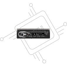 Автомагнитола FIVE F-22W, 1 DIN, Bluetooth, USB Type-A, AUX