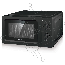 Микроволновая печь BBK 17MWS-782M/B черный, 17 л, 700 Вт, переключатели - поворотный механизм