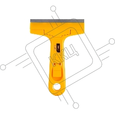 Скребок Deli DL4723C 145мм Ширина лезвия: 18 мм. Толщина лезвия: 0,5 мм. Высокопрочный пластик ручки. Лезвие из сплава.