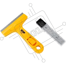 Скребок Deli EDL4723 145мм + 10 лезвий Ширина лезвия: 18 мм. Толщина лезвия: 0,5 мм. Высокопрочный пластик ручки. Лезвие из сплава.