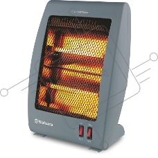 Инфракрасный обогреватель Sakura SA-0670DG, серый, кварцевый, 900Вт, 20 м2