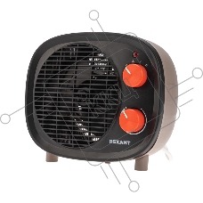 Тепловентилятор Rexant черный, 2000 Вт, 20 м2, термостат