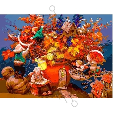 Картина по номерам БЕЛОСНЕЖКА 954-AS Семейный осенний букет