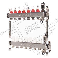 Коллектор Royal Thermo нерж. в сборе с расходомерами 1