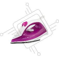Утюг Homestar HS-4007 1800 Вт, пар, спрей, самоочистка, тефлоновая подошва, белый/фиолетовый