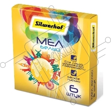 Мел белый Silwerhof 882085-06 Солнечная коллекция (6шт) картонная коробка