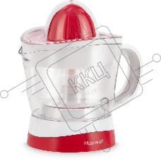 Соковыжималка Maxwell MW-1109(W) белый/красный, цитрусовая, 25 Вт, 700 мл, механическое