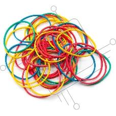 Резинки для купюр Silwerhof 189020 d=60 мм, ширина 2 мм, 1000 гр, ассорти, пластиковый пакет