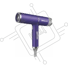 Фен SAKURA SA-4051V фиолетовый/серый, 1600 Вт, компактный