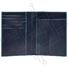 Кошелек мужской Piquadro Blue Square PU1393B2/BLU2, натур.кожа, темно-синий