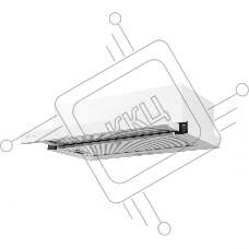 Вытяжка встраиваемая LEX Hide 500 белый, 50 см, 550 куб. м/ч, 42 дБ