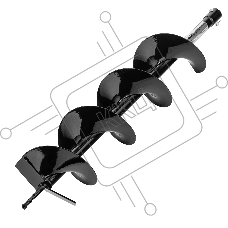 Шнек для грунта Denzel E-150, диаметр 15 0мм, длина 80 0мм, соединение 20 мм, несъемный нож