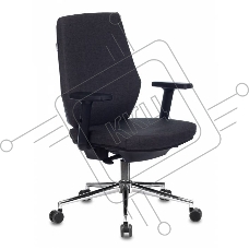 Кресло Бюрократ CH-545SL серый, экокожа, 120 кг, механизм качания