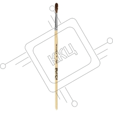 Кисть Silwerhof 981134 художественная пони круглая №3 деревянная, лакированная ручка