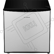 Холодильник Hyundai CO0502 серебристый/черный однокамерный 43л капельная система