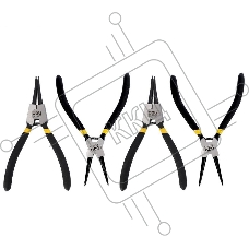 Набор из 4-х съемников стопорных колец Deli DL20521-4175мм, сталь HRC50-54, прорезиненная рукоять, блистер