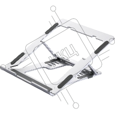 Подставка для ноутбука Buro BU-LS120 238x17x215мм 450г алюминий серебристый