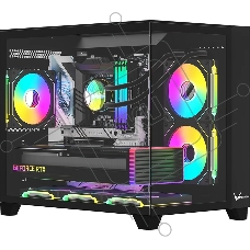 Компьютерный корпус AeroCool/Formula Crystal Z9ML Floe черный без БП mATX 4x120мм 2xUSB 3.0 audio bott PSU