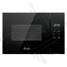 Встраиваемая микроволновая печь MONSHER MMH 1115 Noir, High-Tech, 15 л, мощность 600 Вт, 5 уровней мощности, размораживание, сенсорное управление, черный