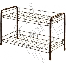 Этажерка для обуви NIKA ЭТ3/А медный антик,2 полки,435*660*300