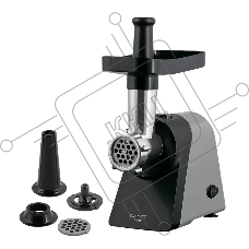 Мясорубка электрическая Scarlett SC-MG45S76 серый, 1800 Вт, 2.0 кг/мин, реверс, насадки - 4