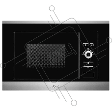 Встраиваемая микроволновая печь Monsher MMH 201 BX 60 см, 20 л, 8 автоматических кулинарных программ, 5 режимов мощности, функция размораживания по весу полуфабрикатов или по времени, черный и нерж.