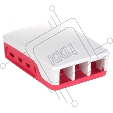 Компьютерный корпус Qumo ABS Plastic, Raspberry Pi 4, White+Red(RS030)