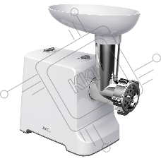 Мясорубка электрическая JVC JK-MG055 белый, 2000 Вт, 2.0 кг/мин, реверс, защита от перегрузки, насадки - 4