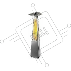 Обогреватель-камин уличный газовый инфракрасный Ballu BOGH-15E