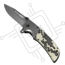 Нож складной Denzel, многоцелевой, системы Liner-Lock, с накладкой G10 на классической рукоятке 79207