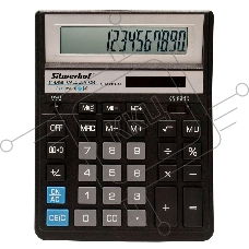 Калькулятор настольный Silwerhof SH-888X-14 черный 14-разр.