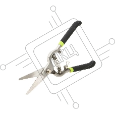 Ножницы садовые Deli DL580123 цельнометаллические, 200мм, макс. диаметр резки 12мм, сталь 55С, возвратная пружина, противоскользящие рукоятки