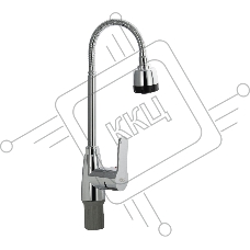 Смеситель для кухни BRIMIX 5912 шаровый, из высокопрочного АБС пластика, с гибким изливом, с большим двухрежимным аэратором, цвет хром