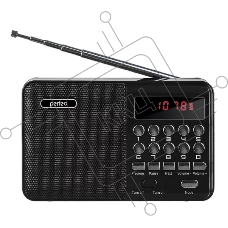 Радиоприемник цифровой Perfeo PALM FM+ 87.5-108МГц/MP3/питание USB или 18650/черный (i90-BL)
