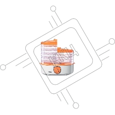 Сушилка для овощей Blackton Bt FD1110 White-orange