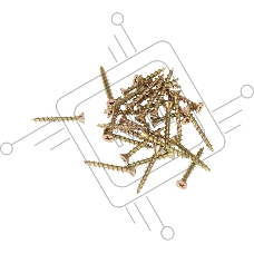 Саморез оконный Kranz острый, 4.1х30, желтый цинк, упаковка поставщика (10 000 шт.)