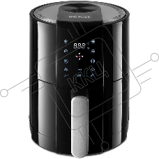 Аэрогриль Kitfort КТ-2225 черный, 1000 Вт, 1.9 л, сенсор, 6 программ