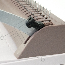 Переплетчик Heleos БП9п коричневый (БП9ПК) A4/перф.9л.сшив/макс.150л./пластик.пруж. (6-19мм)