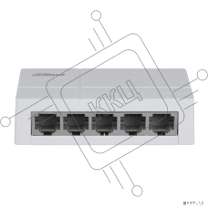 Коммутатор 5-в-1 Dahua DH-SF1005L/5 портов до 100 Мбит.с/коммутация до 1 Gbит.с/неуправляемый/Plug & Play/белый (DH-SF1005L)