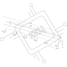 Вешалка Rexant навесная на дверь, 6 крючков, белый