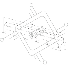 Вешалка Rexant навесная на дверь, 6 крючков, черный