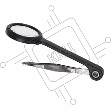 Лупа ручная с пинцетом 8х Rexant