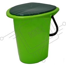 Ведро-туалет INGREEN ING30001СЛ-7РS салатовый (в уп. 7 шт)