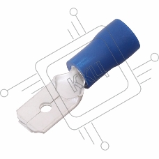 Клемма плоская Rexant изолированная (КПИ штекер - 6.3мм) 1.5-2.5мм (MDD2-250, VM2-250) (100 шт. в уп.)